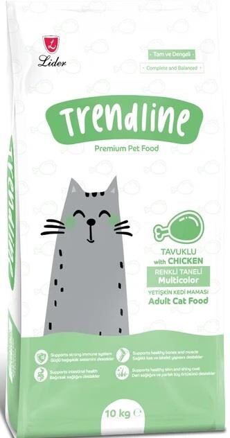 Trendline Gourmet Renkli Karışık Yetişkin Kedi Maması 10 KG | SRC: Barcode: 8698995033138